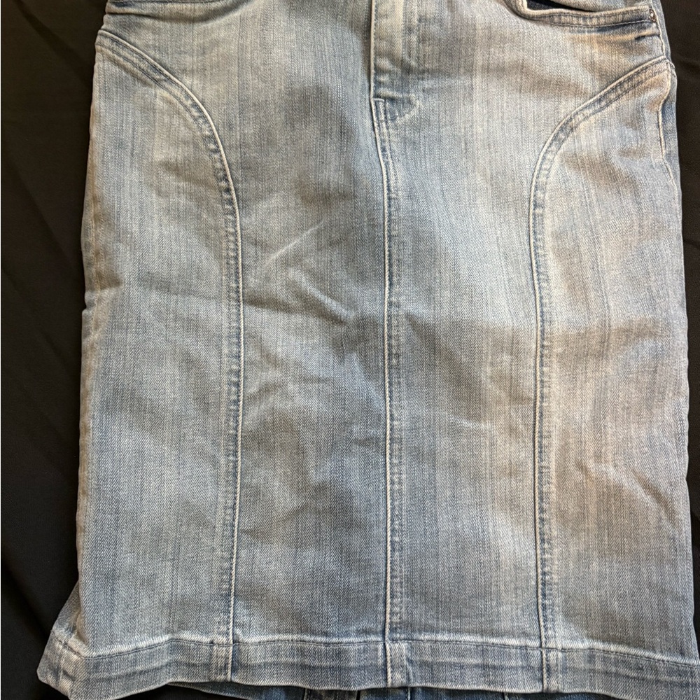 7 For All Mankind Light Blue Pencil Skirt